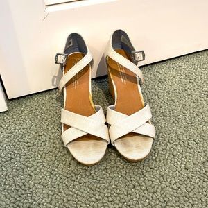 Tom’s Cork Wedge Sandals